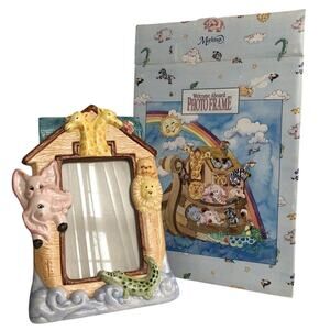 Markings Welcome Aboard Ceramic Picture Photo Frame of Noahs Ark NEW
